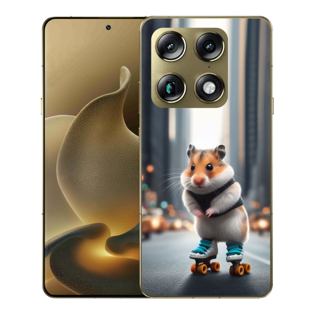 Gélový kryt mmCase na Motorola Signature - škrečok na korčuliach