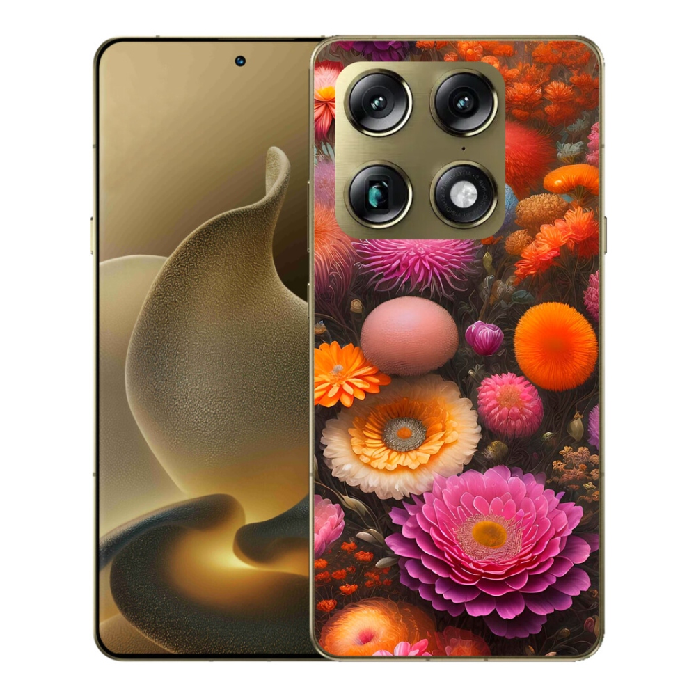 Gélový kryt mmCase na Motorola Signature - kvetinová kompozícia