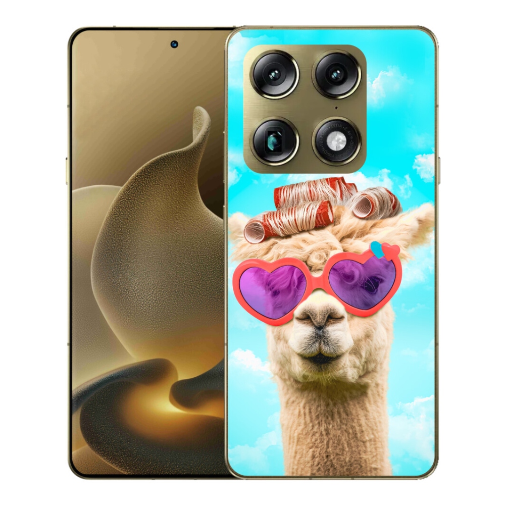 Gélový kryt mmCase na Motorola Signature - lama s okuliarmi
