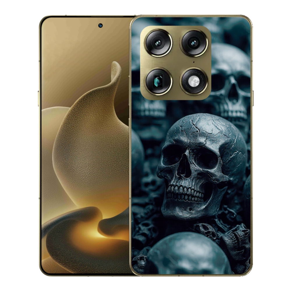 Gélový kryt mmCase na Motorola Signature - lebka 2