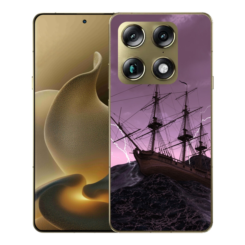 Gélový kryt mmCase na Motorola Signature - loď v búrke
