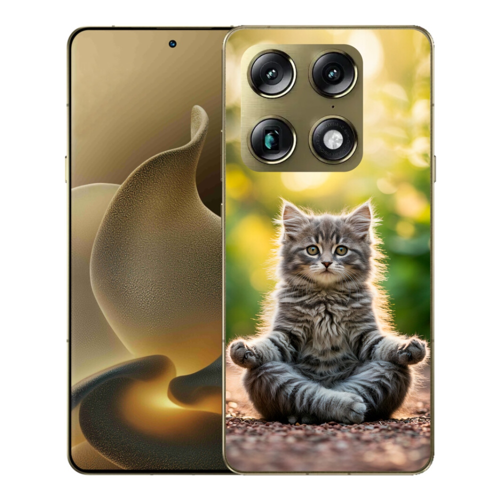 Gélový kryt mmCase na Motorola Signature - meditujúce mačiatko