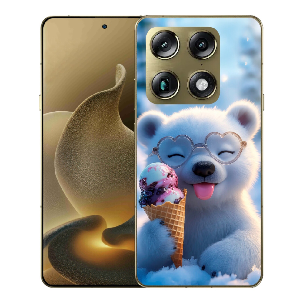 Gélový kryt mmCase na Motorola Signature - medvedík so zmrzlinou