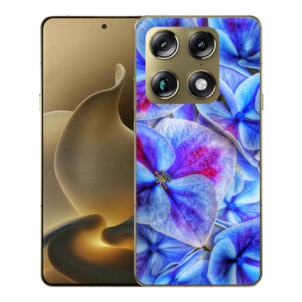 Gélový kryt mmCase na Motorola Signature - modré kvety 1