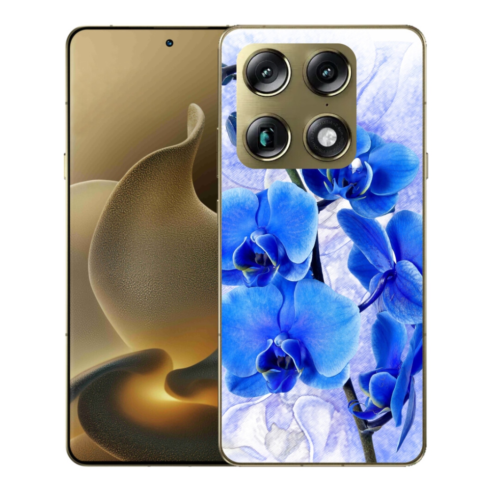Gélový kryt mmCase na Motorola Signature - modré kvety