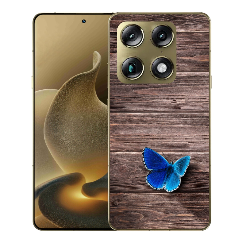 Gélový kryt mmCase na Motorola Signature - modrý motýľ 1