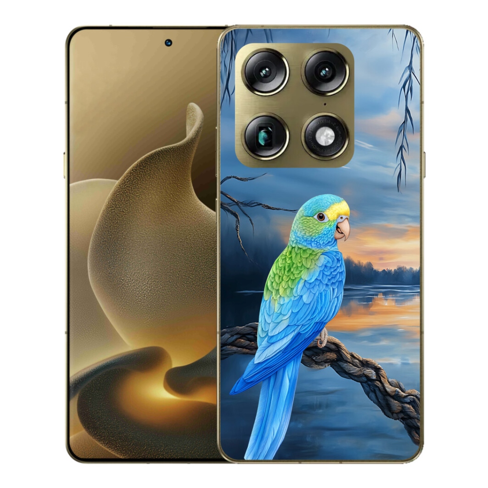 Gélový kryt mmCase na Motorola Signature - modrý papagáj