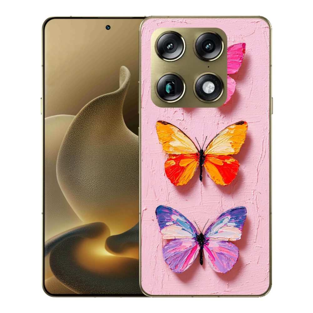 Gélový kryt mmCase na Motorola Signature - motýlia trojica