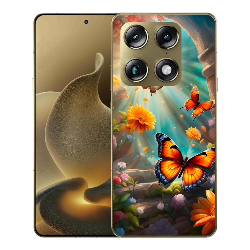 Gélový kryt mmCase na Motorola Signature - motýlia záhrada 2