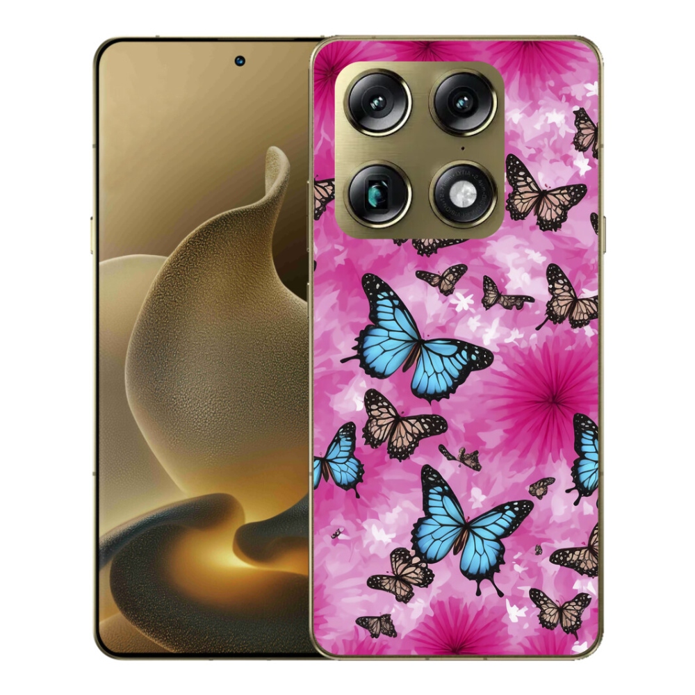 Gélový kryt mmCase na Motorola Signature - motýlia záhrada