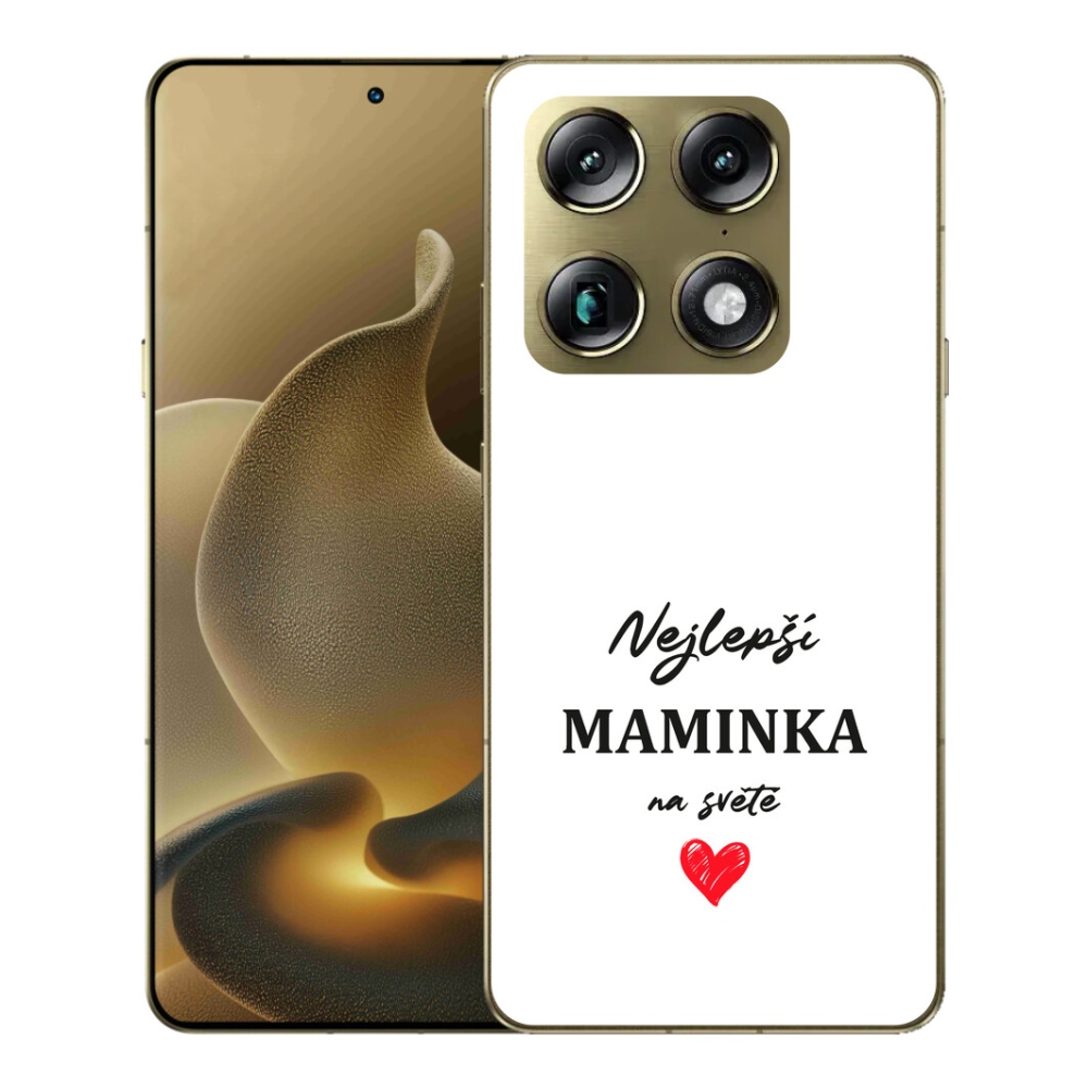 Gélový kryt mmCase na Motorola Signature - najlepšia mamička 1 biele pozadie