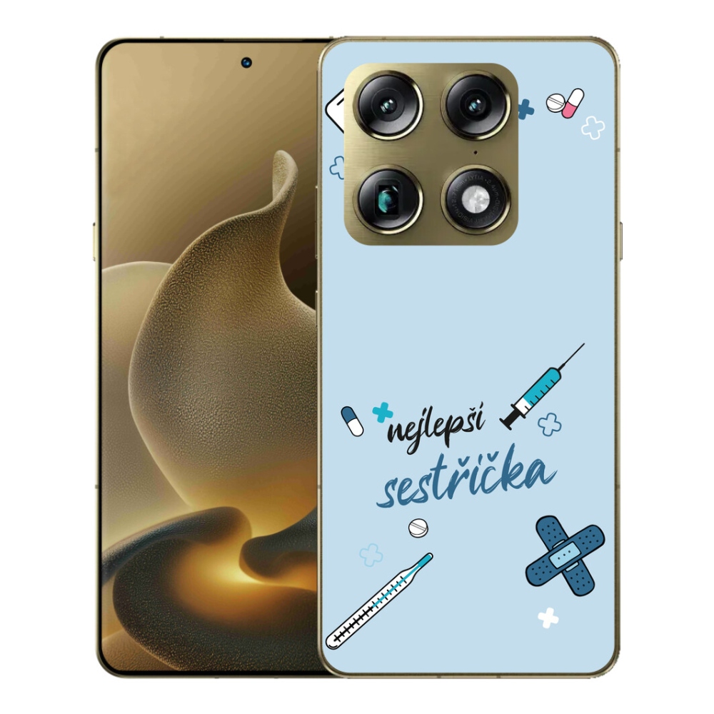Gélový kryt mmCase na Motorola Signature - najlepšia sestrička modré pozadie