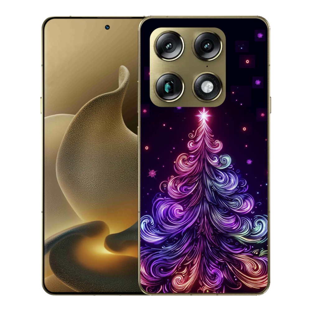 Gélový kryt mmCase na Motorola Signature - neónový vianočný stromček 1
