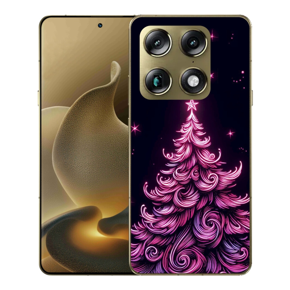 Gélový kryt mmCase na Motorola Signature - neónový vianočný stromček 2