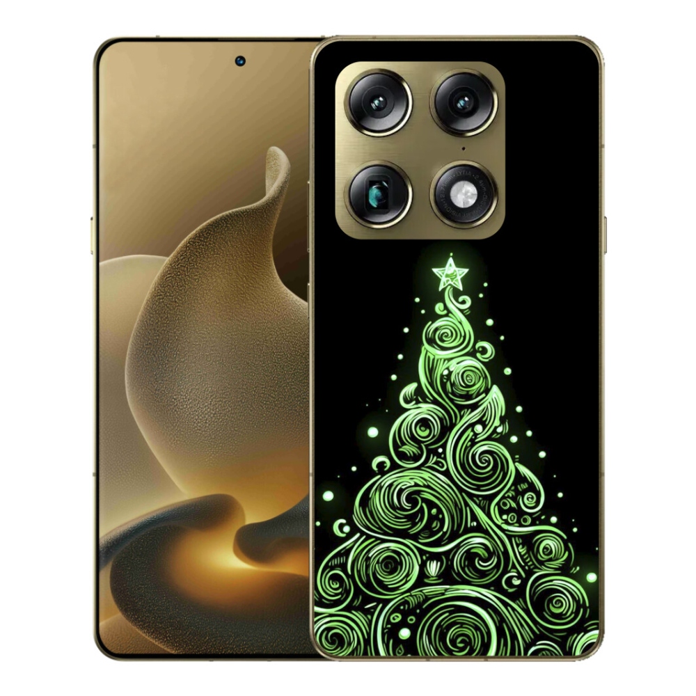 Gélový kryt mmCase na Motorola Signature - neónový vianočný stromček 3