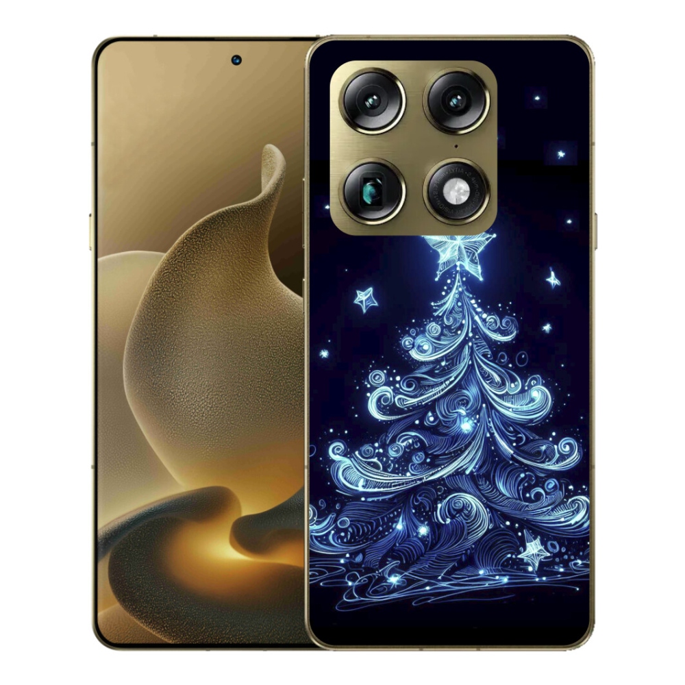 Gélový kryt mmCase na Motorola Signature - neónový vianočný stromček 4