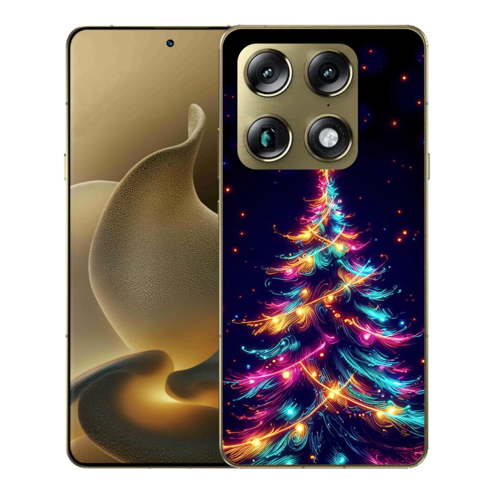 Gélový kryt mmCase na Motorola Signature - neónový vianočný stromček