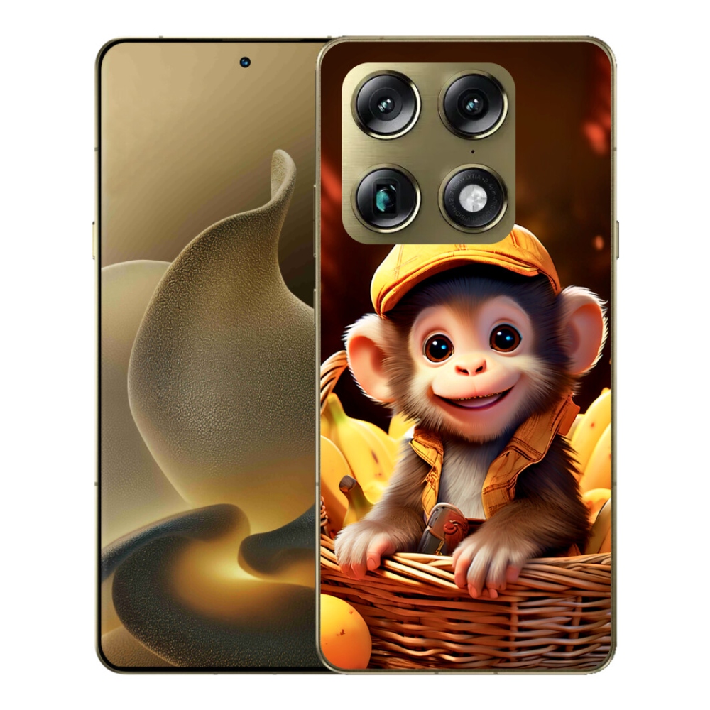 Gélový kryt mmCase na Motorola Signature - opice v košíku