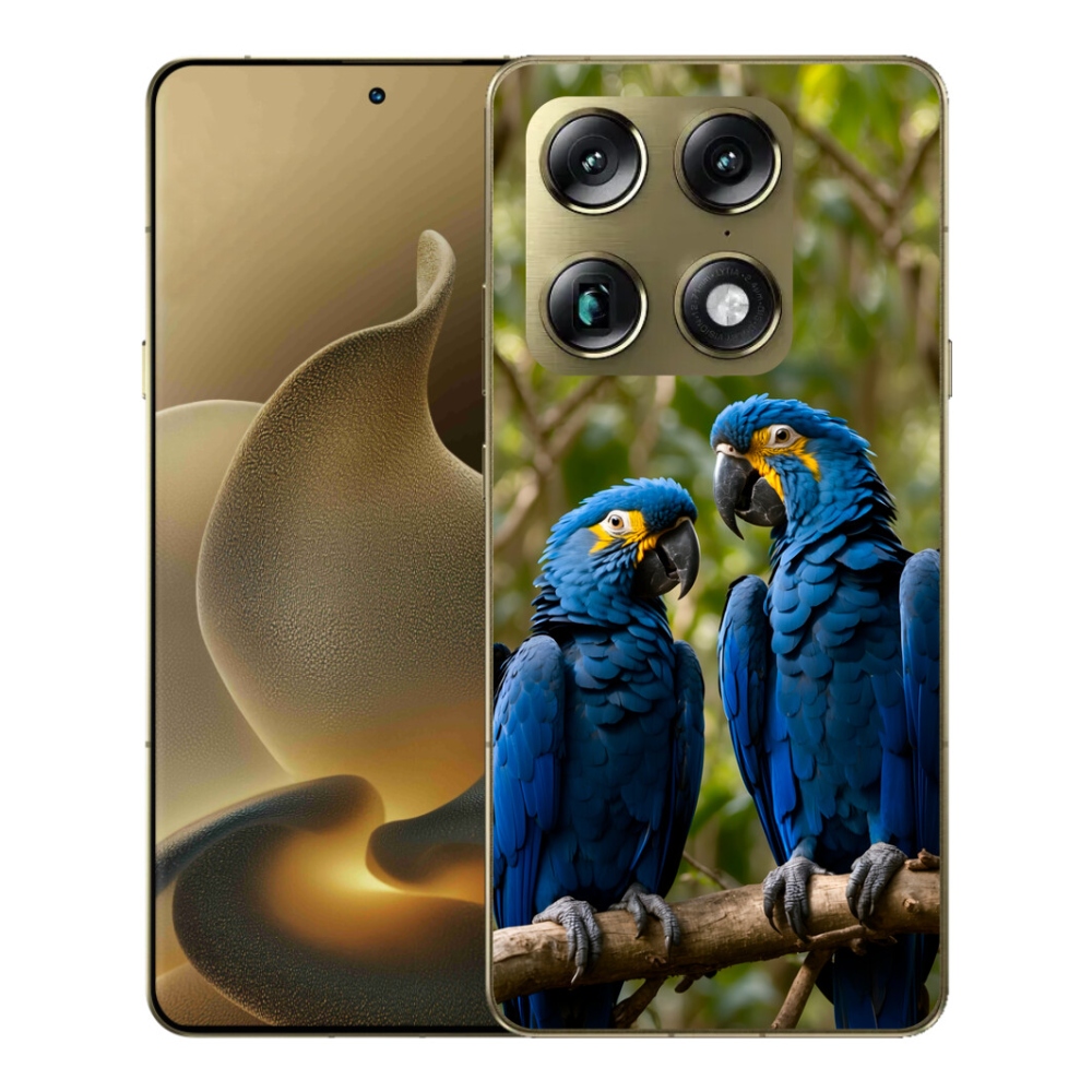 Gélový kryt mmCase na Motorola Signature - papagájové duo