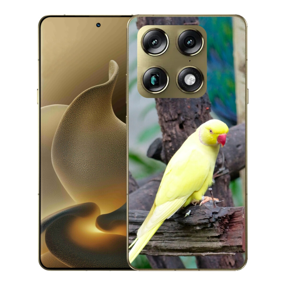 Gélový kryt mmCase na Motorola Signature - papagáj alexander žltý