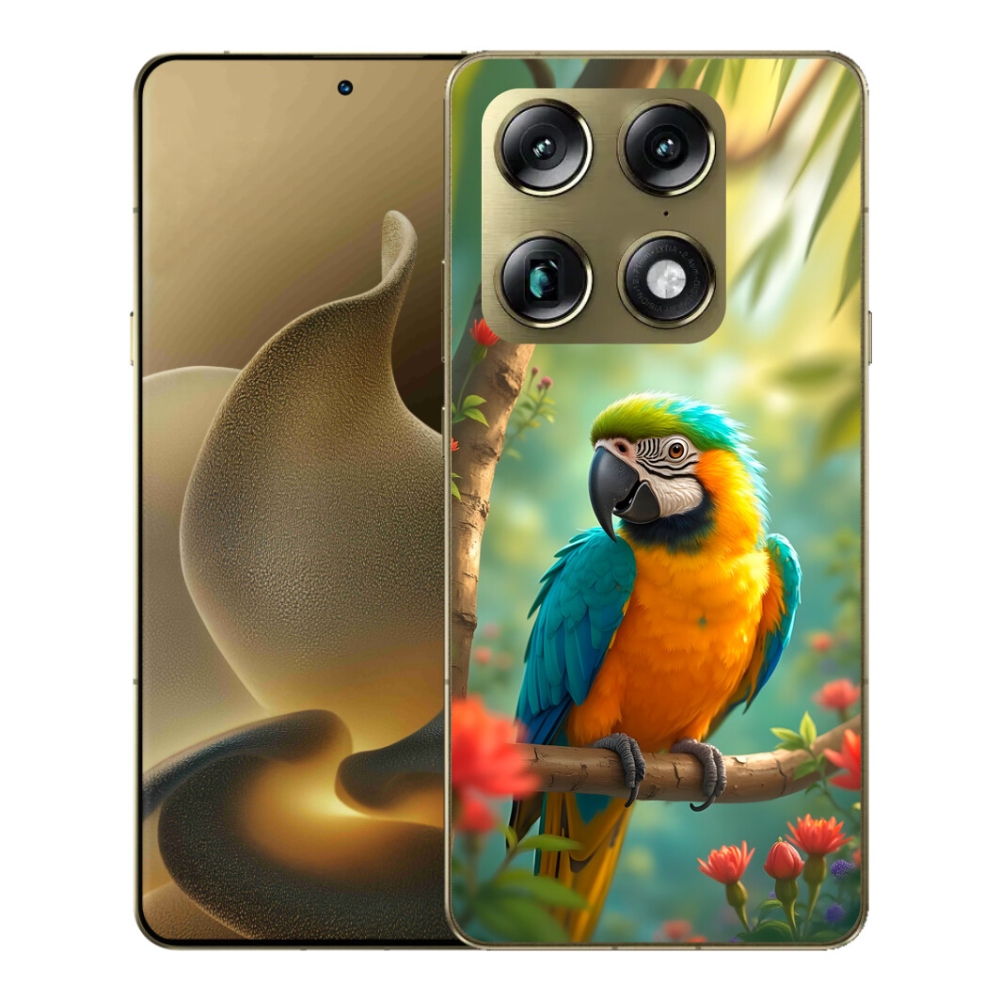 Gélový kryt mmCase na Motorola Signature - papagáj ara modrožltá