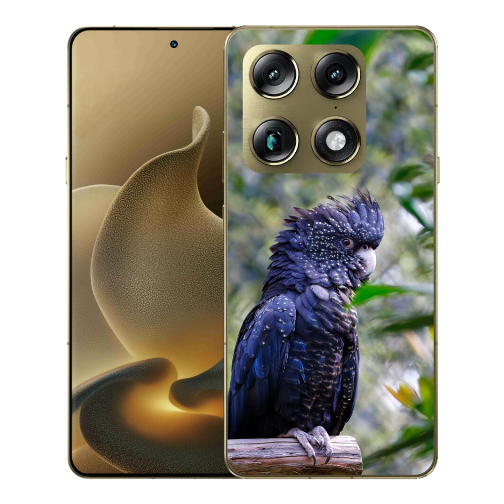 Gélový kryt mmCase na Motorola Signature - papagáj kakadu čierny