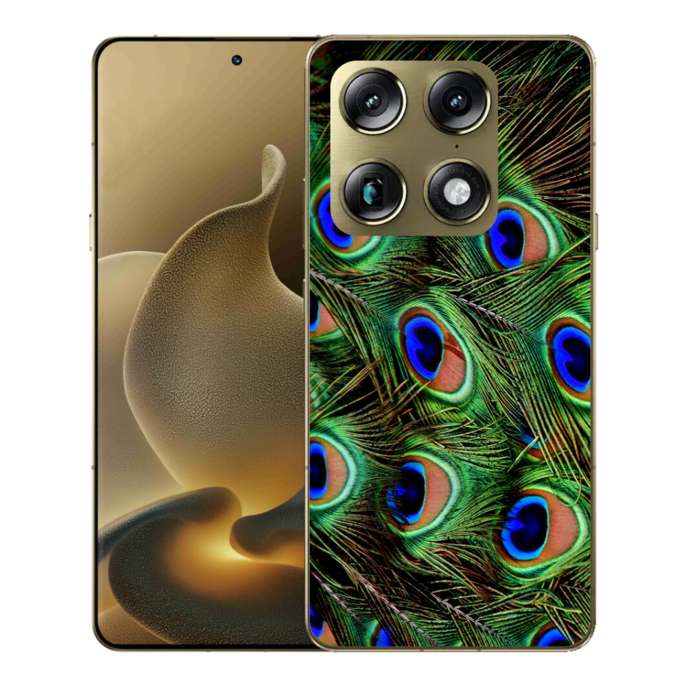 Gélový kryt mmCase na Motorola Signature - pávie perie
