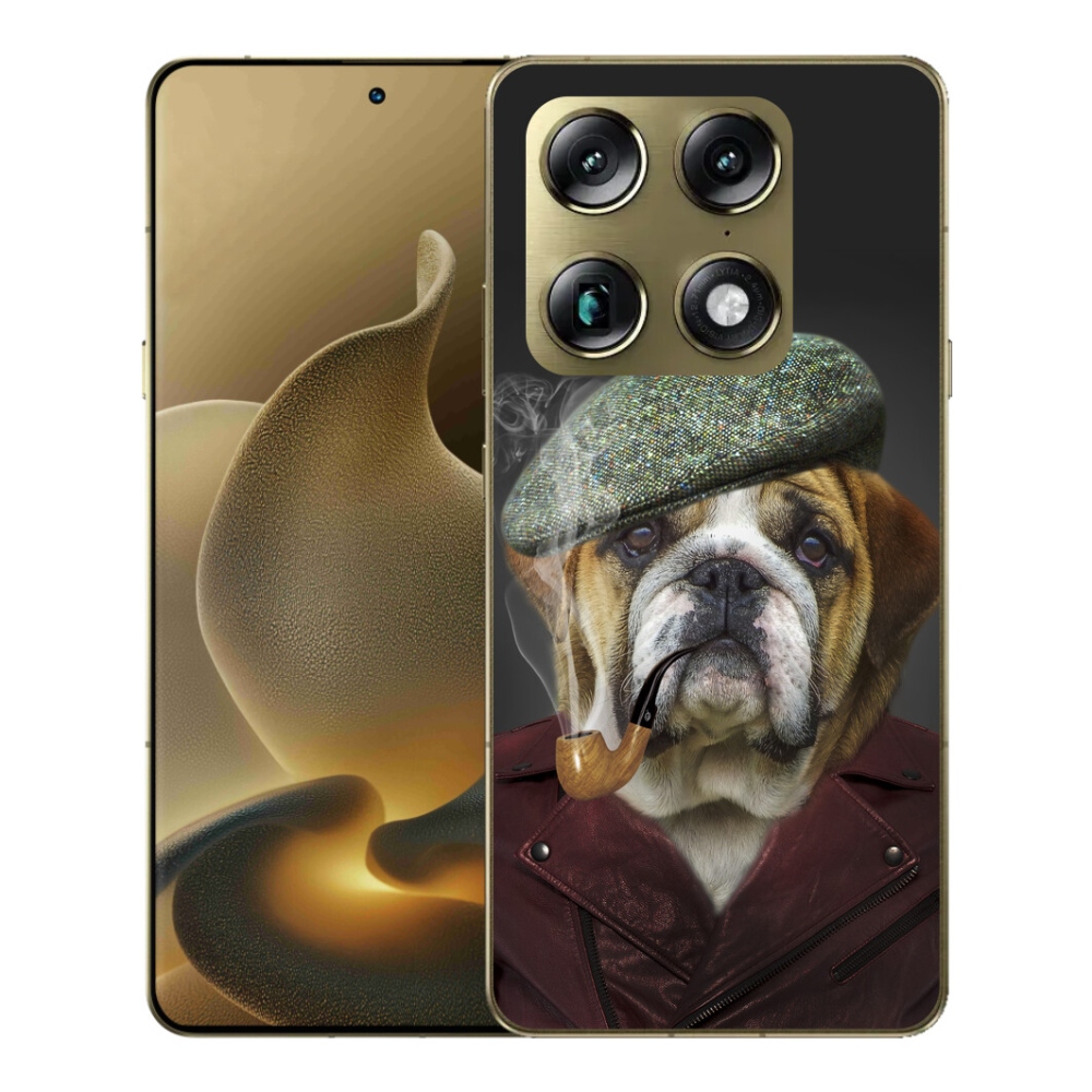Gélový kryt mmCase na Motorola Signature - pes s fajkou
