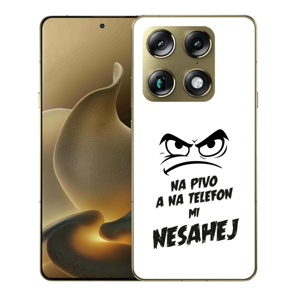 Gélový kryt mmCase na Motorola Signature - pivný motív 2 biele pozadie