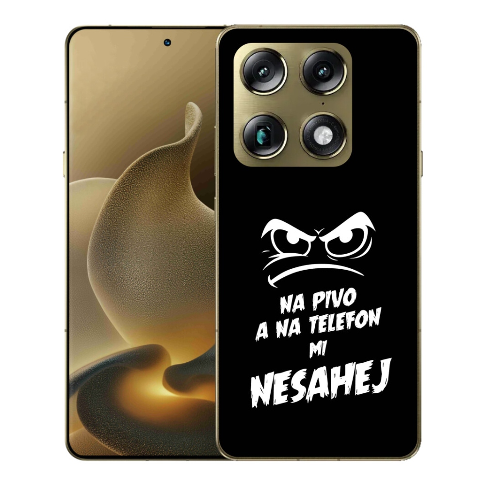 Gélový kryt mmCase na Motorola Signature - pivný motív 2 čierne pozadie