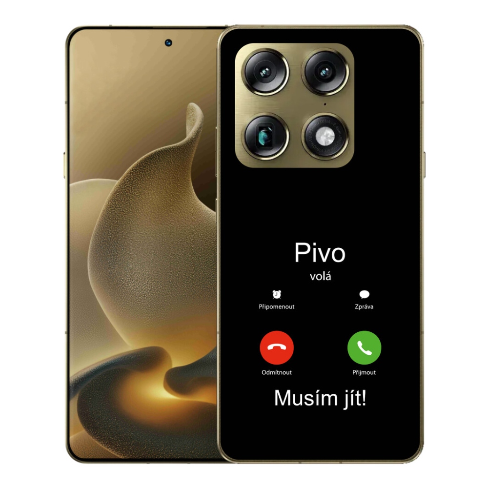 Gélový kryt mmCase na Motorola Signature - pivo volá čierne pozadie