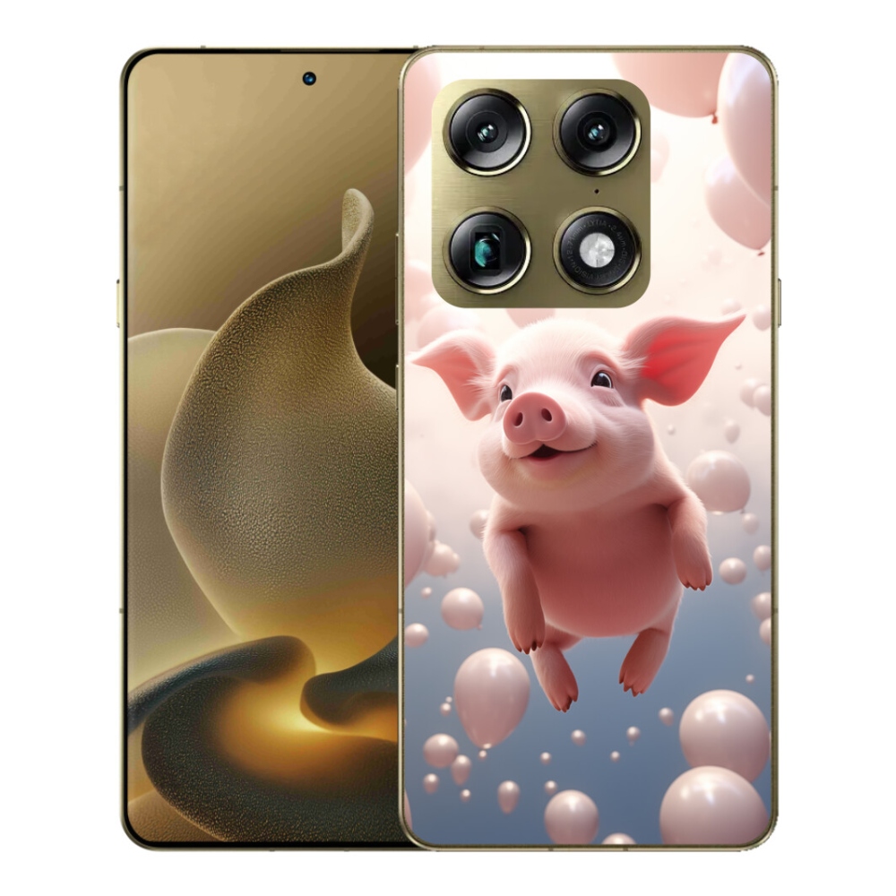 Gélový kryt mmCase na Motorola Signature - prasiatko s balónikmi