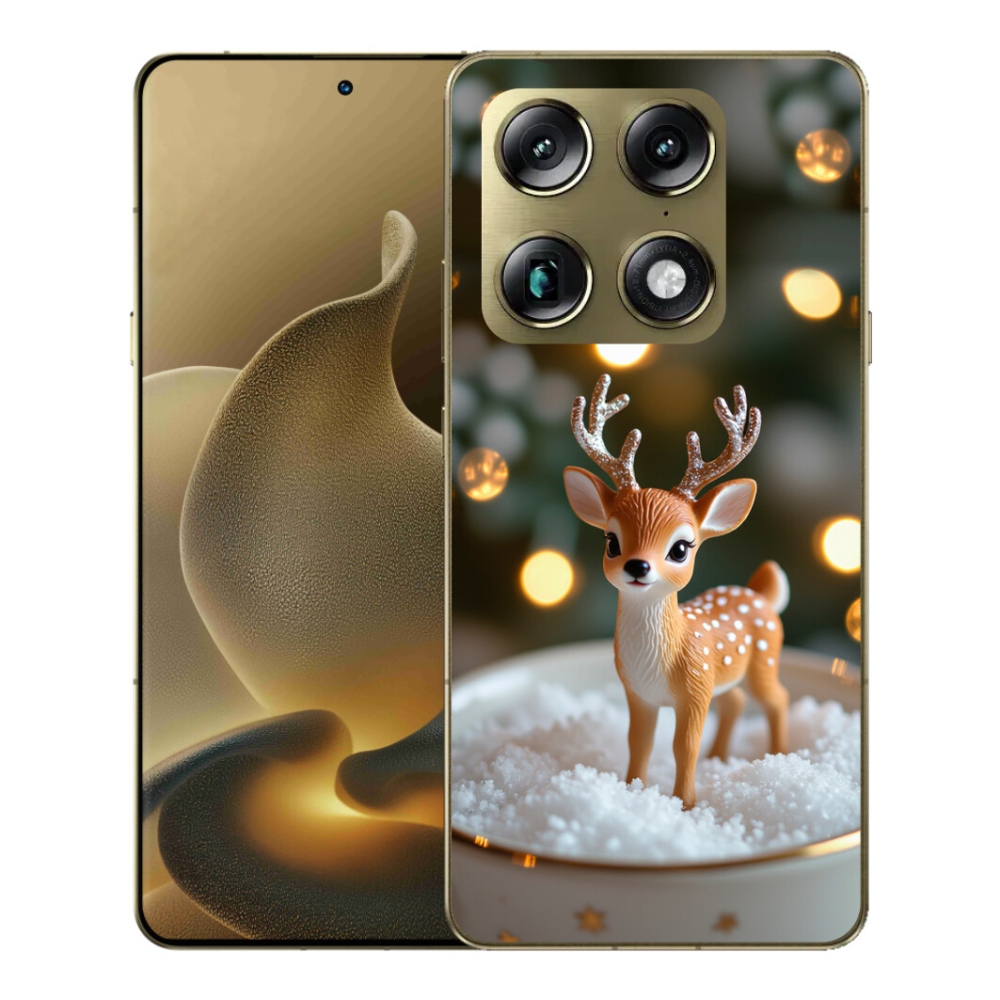 Gélový kryt mmCase na Motorola Signature - roztomilý vianočný jeleň