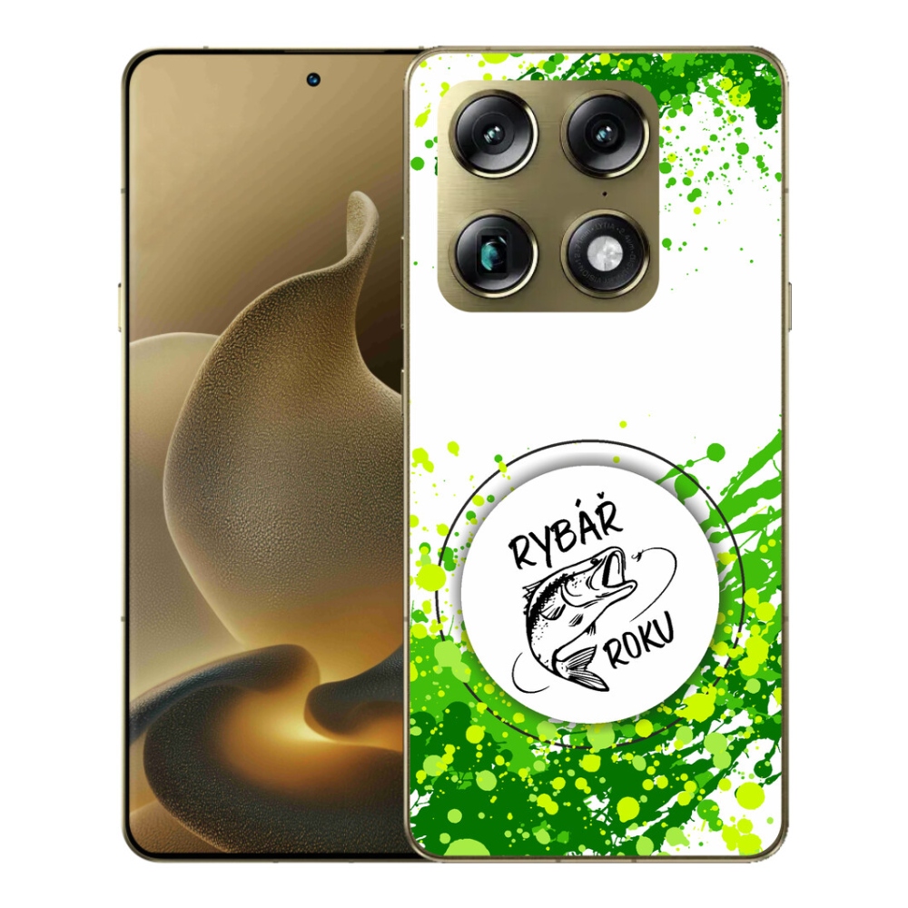 Gélový kryt mmCase na Motorola Signature - rybár roku biele pozadie