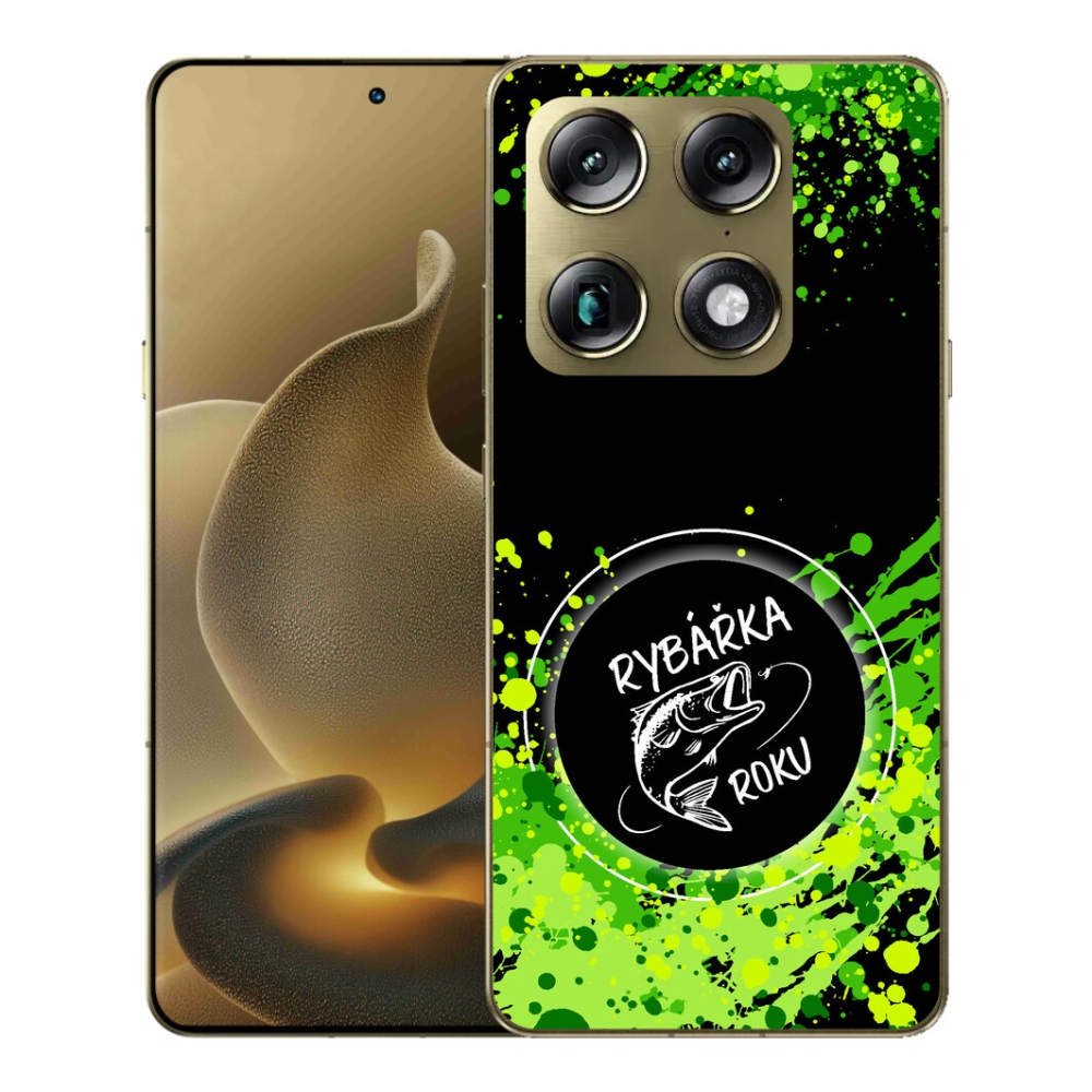 Gélový kryt mmCase na Motorola Signature - rybárka roku čierne pozadie
