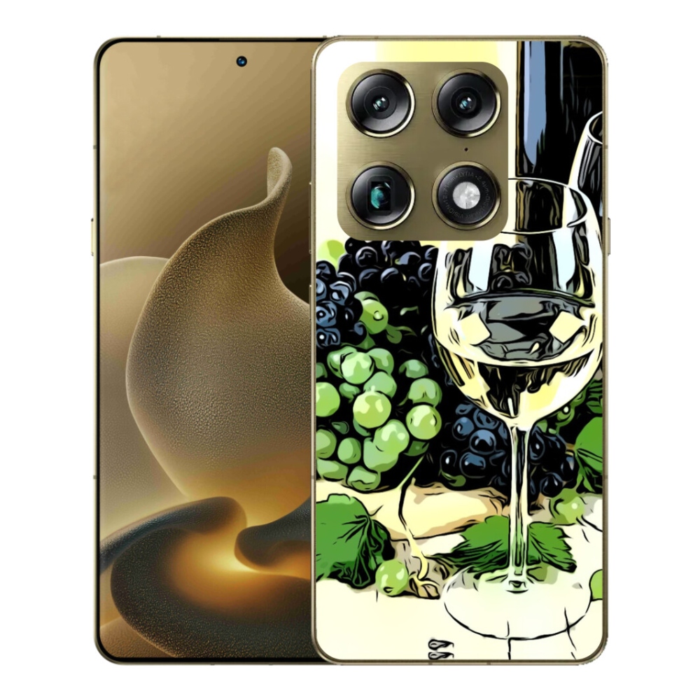Gélový kryt mmCase na Motorola Signature - pohár vína