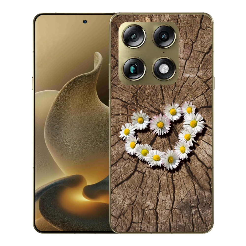 Gélový kryt mmCase na Motorola Signature - srdce z margaréty