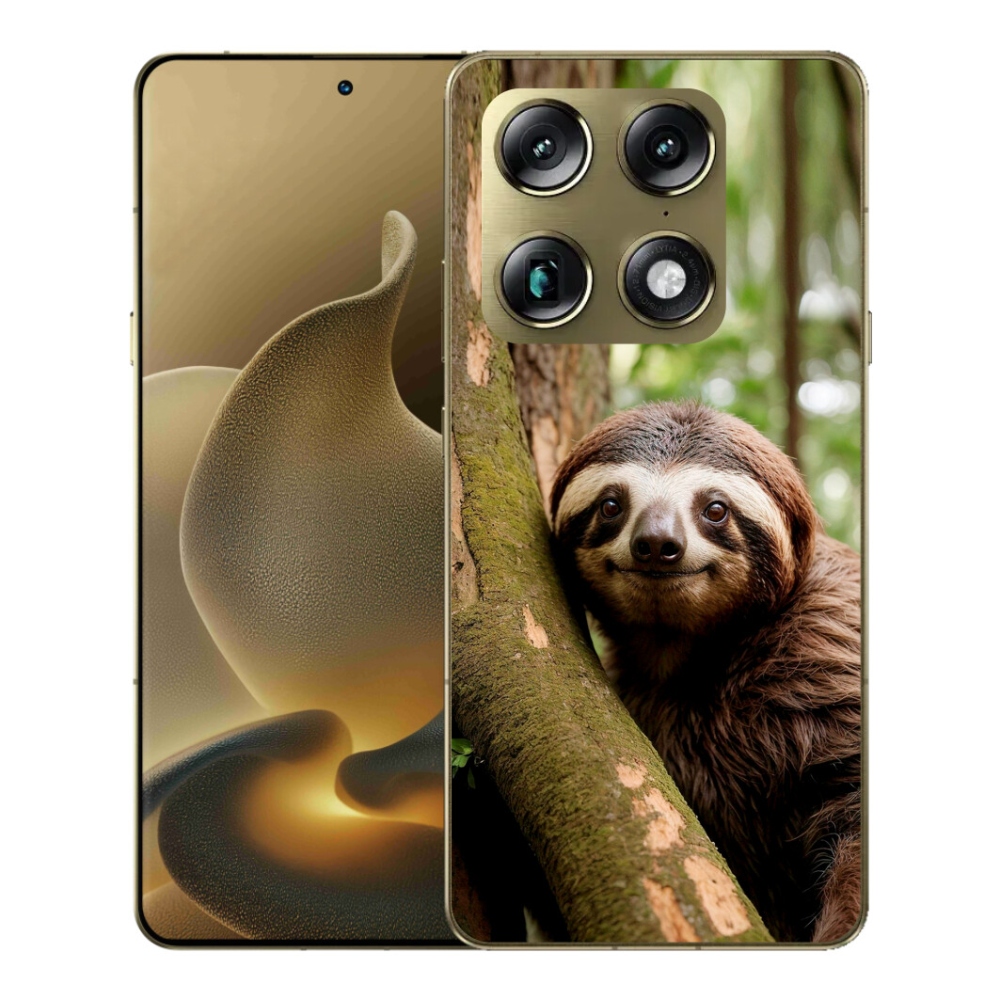 Gélový kryt mmCase na Motorola Signature - usmievavý leňochod