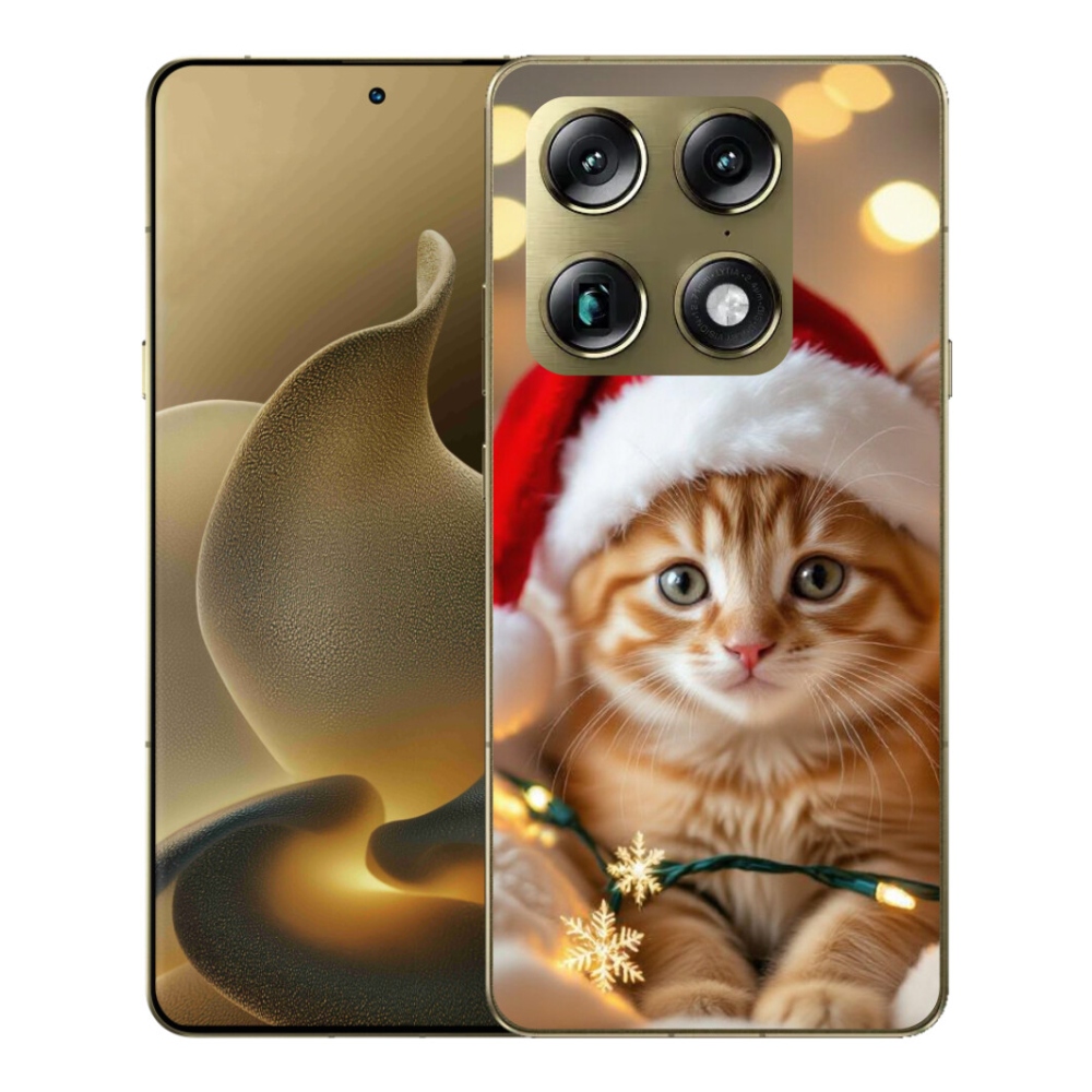 Gélový kryt mmCase na Motorola Signature - vianočné mačiatko