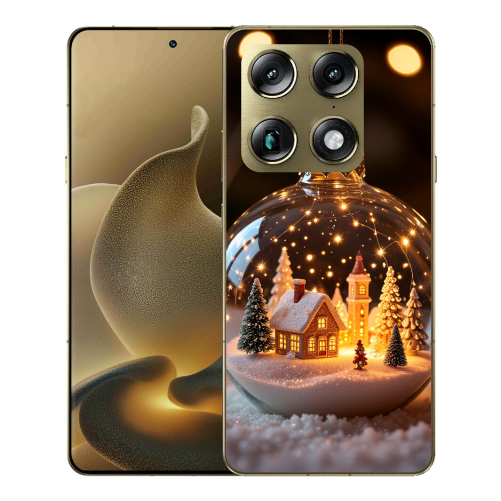 Gélový kryt mmCase na Motorola Signature - vianočné gule 3