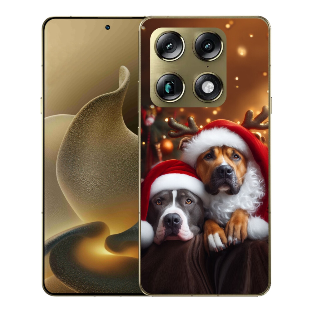 Gélový kryt mmCase na Motorola Signature - vianočné psy