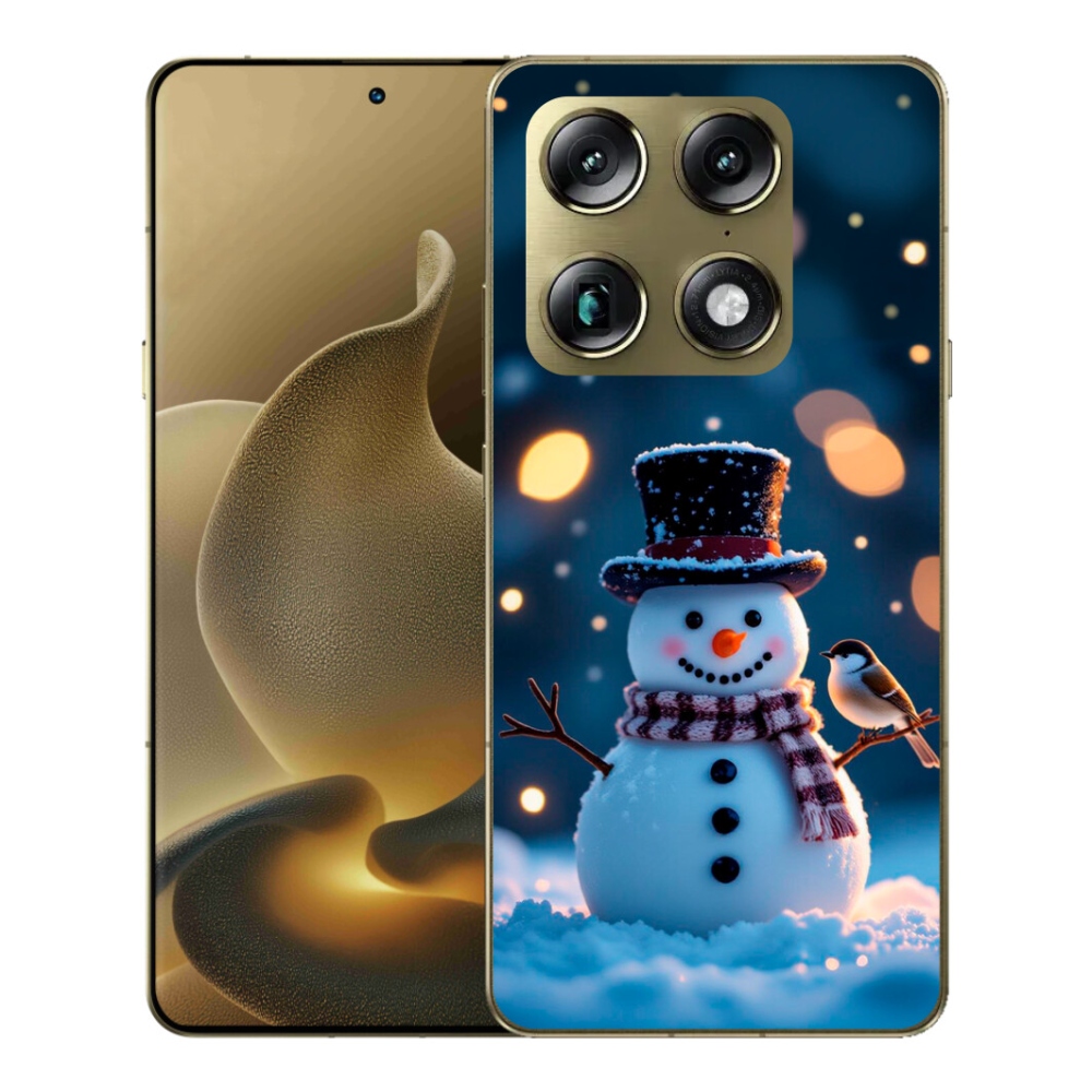 Gélový kryt mmCase na Motorola Signature - vianočný snehuliak