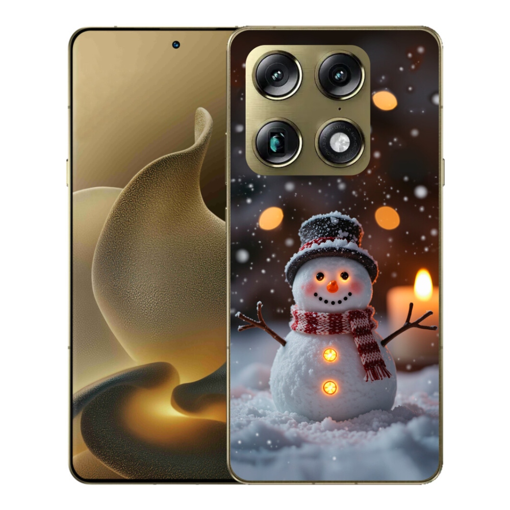 Gélový kryt mmCase na Motorola Signature - veselý snehuliak