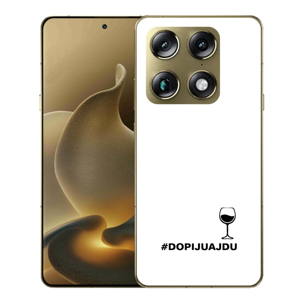 Gélový kryt mmCase na Motorola Signature - vínny motív biele pozadie