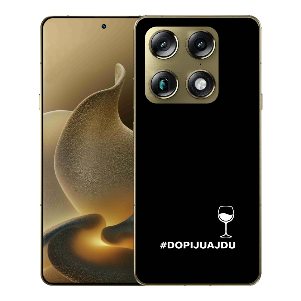 Gélový kryt mmCase na Motorola Signature - vínny motív čierne pozadie