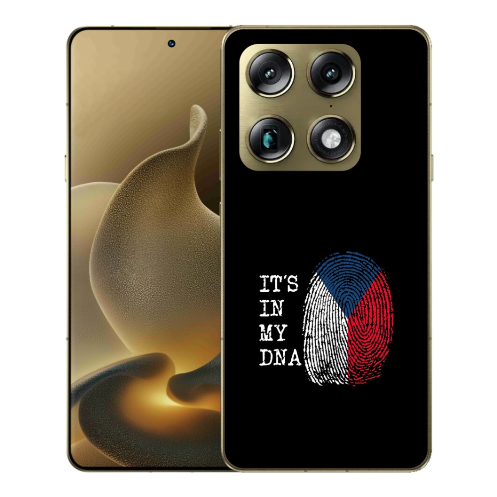 Gélový kryt mmCase na Motorola Signature - vlajka odtlačok prsta čierne pozadie