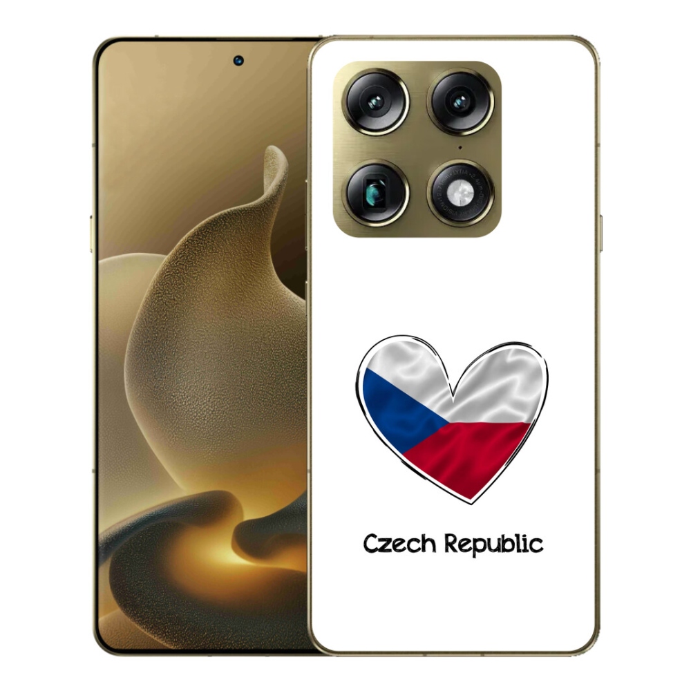 Gélový kryt mmCase na Motorola Signature - vlajka srdca biele pozadie