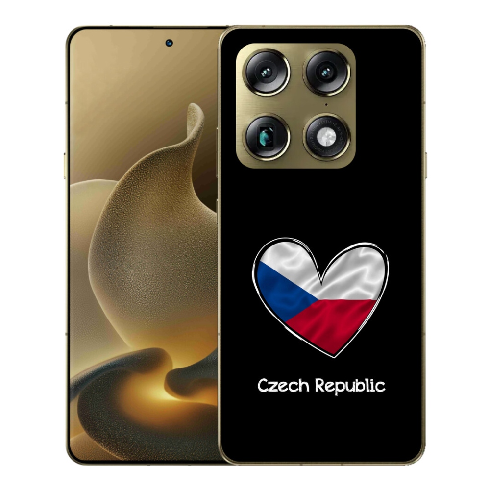 Gélový kryt mmCase na Motorola Signature - vlajka srdca čierne pozadie