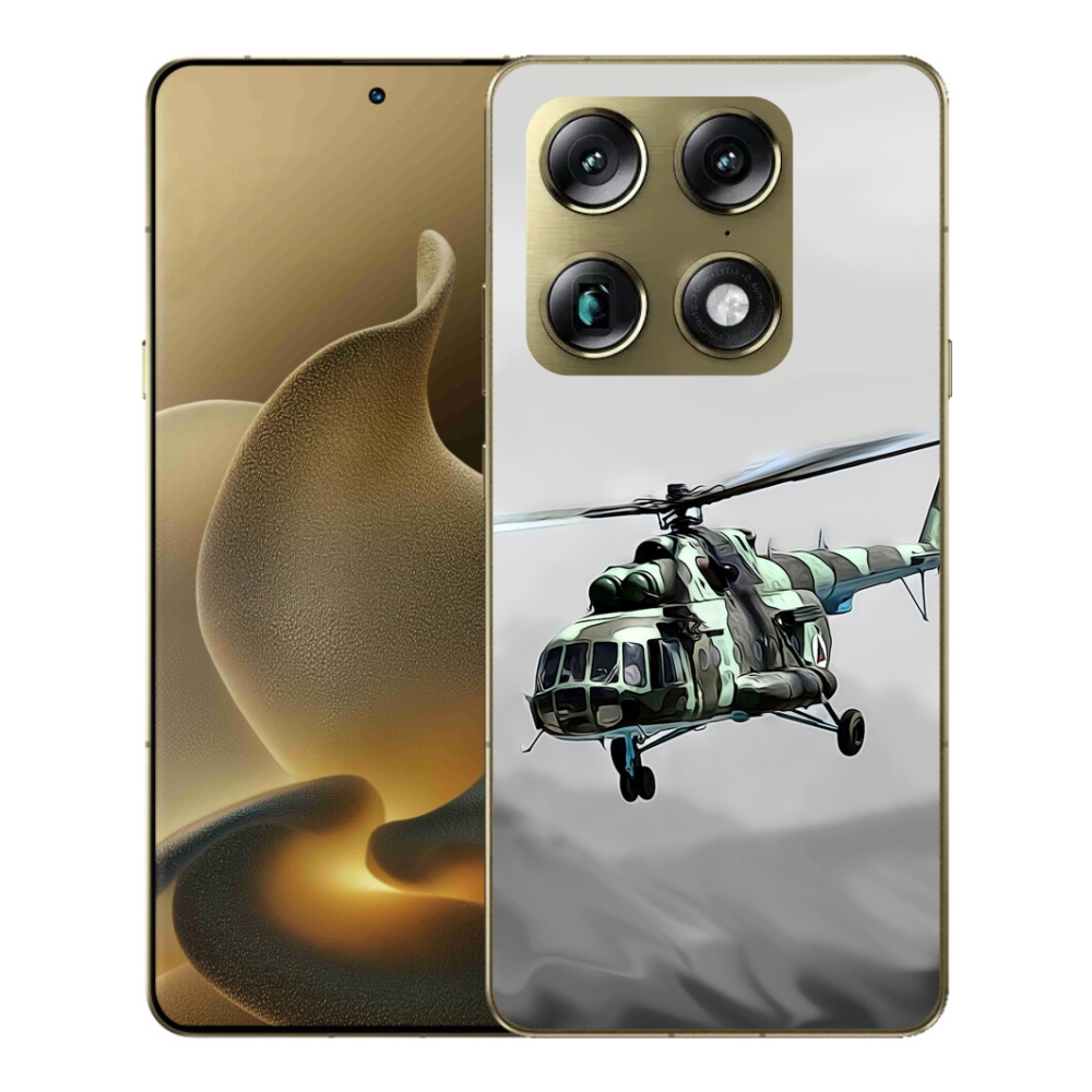 Gélový kryt mmCase na Motorola Signature - vojenský vrtuľník