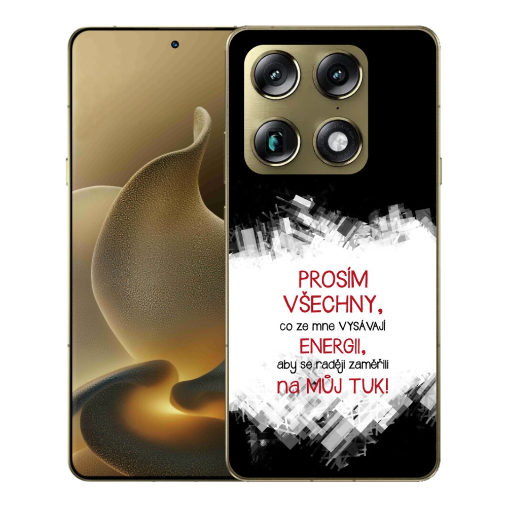 Gélový kryt mmCase na Motorola Signature - vtipný text 1 červený